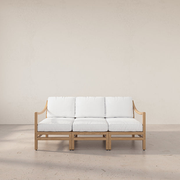 Ema White Oak 3 Piece Sofa