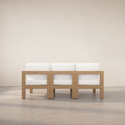 Aria White Oak 3 Piece Sofa