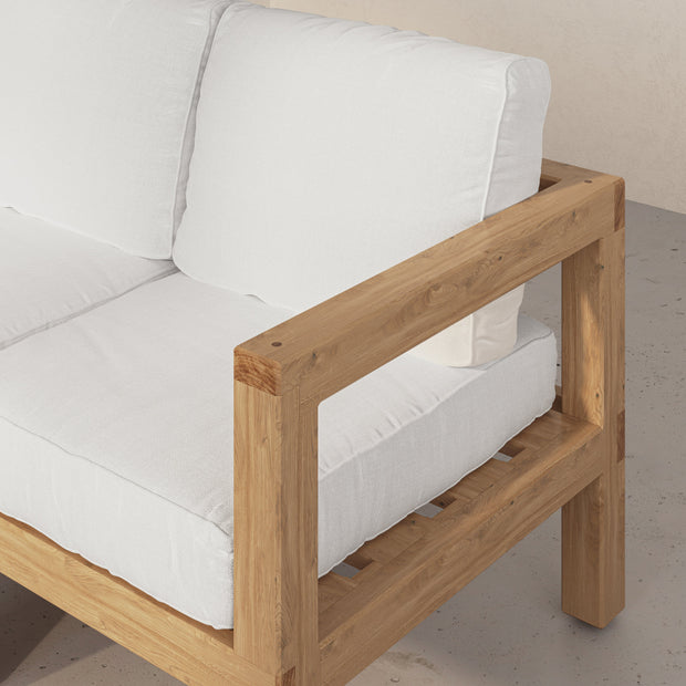 Aria White Oak 3 Piece Sofa