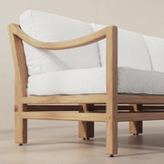 Ema White Oak 3 Piece Sofa